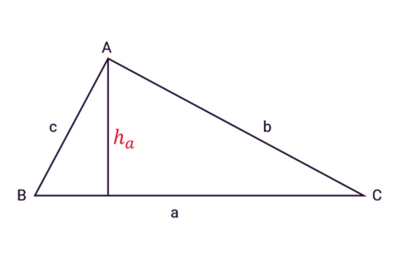 Công thức tính diện tích tam giác thường