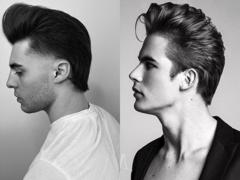 Cắt thử kiểu tóc Pompadour Mullet