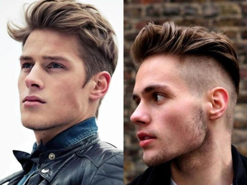 Tóc Mullet layer nam ngắn kết hợp quiff