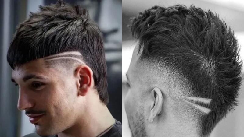 Kiểu tóc Mullet nam kẻ vạch mới lạ