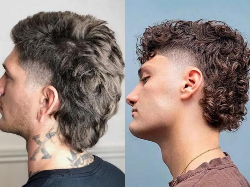 Tóc mullet uốn xoăn ấn tượng cho bạn nam