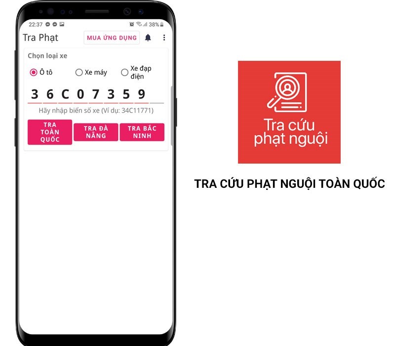 Tra cứu phạt nguội ô tô, xe máy trên di động 3