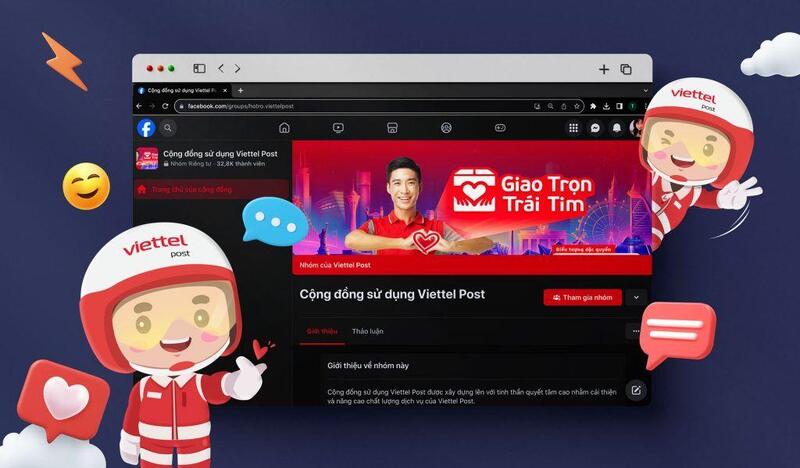 Đăng bài hỗ trợ trong nhóm Cộng đồng sử dụng Viettel Post