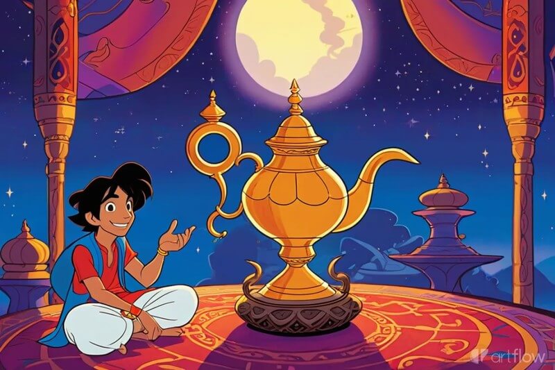 Truyện cổ tích nước ngoài Aladdin và cây đèn thân