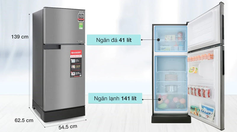 Tủ lạnh Sharp Inverter tiết kiệm điện cho sinh viên