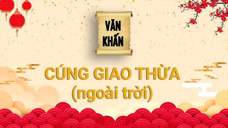 Bài cúng giao thừa ngoài trời