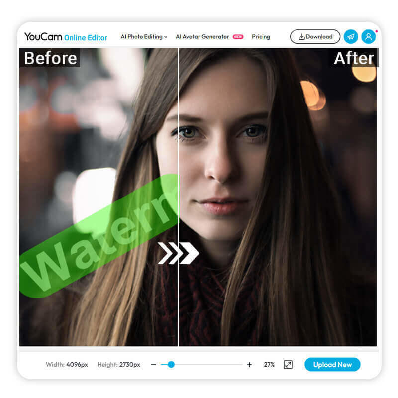  Cách xóa watermark online bước 4