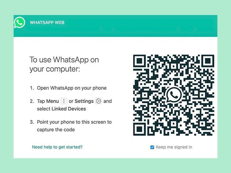 Đăng nhập tài khoản trên WhatsApp Web bước 1