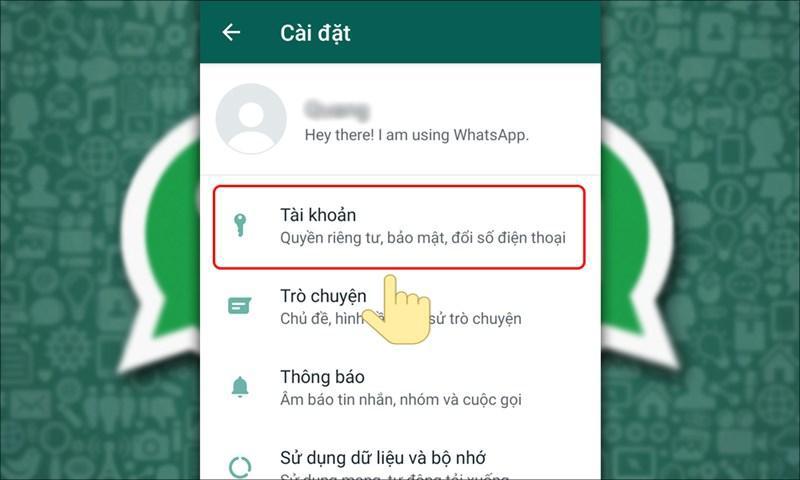 bảo mật tin nhắn trên WhatsApp Web bước 2