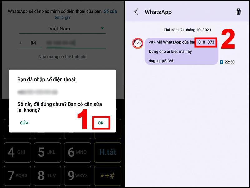 Tải WhatsApp Messenger và đăng ký tài khoản trên điện thoại bước 3