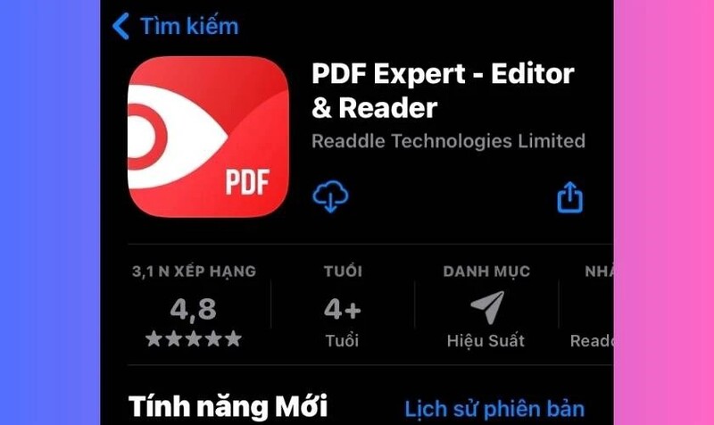 Sử dụng phần mềm PDF Expert trên iPhone bước 1