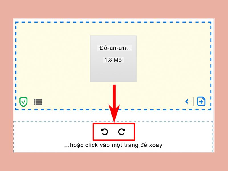 xoay trang PDF trang web PDF24 Tool bước 3