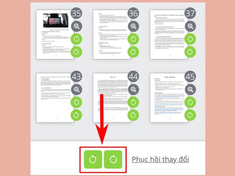 Thực hiện xoay trang PDF bị ngược trên PDF Candy