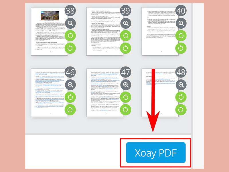 Thực hiện xoay trang PDF bị ngược trên PDF Candy bước 4