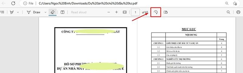 Xoay tệp PDF bị ngược trên máy tính Windows cách 1