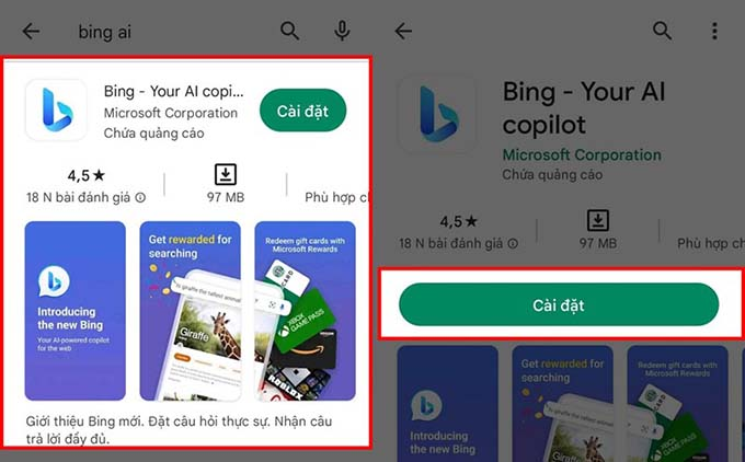 Bạn có thể tải ứng dụng Bing AI để sử dụng công cụ tạo hình ảnh miễn phí.