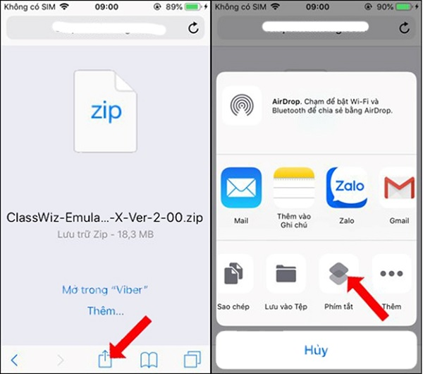 Mở file Zip trên iPhone bằng ứng dụng “Siri Shorcut” bước 2