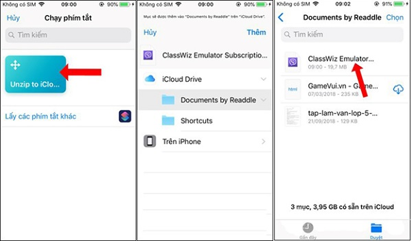 Mở file Zip trên iPhone bằng ứng dụng “Siri Shorcut” bước 3