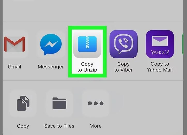 giải nén tệp Zip trên iPhone bằng ứng dụng Unzip - Zip File Opener bước 5