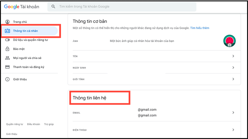 Tạo nhiều thông tin tài khoản Gmail ko cần thiết số Smartphone bằng phương pháp thay cho thay tên vị trí bước 2
