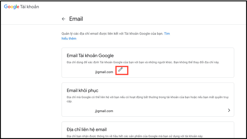 Tạo nhiều tài khoản Gmail không cần số điện thoại bằng cách thay đổi tên địa chỉ bước 3