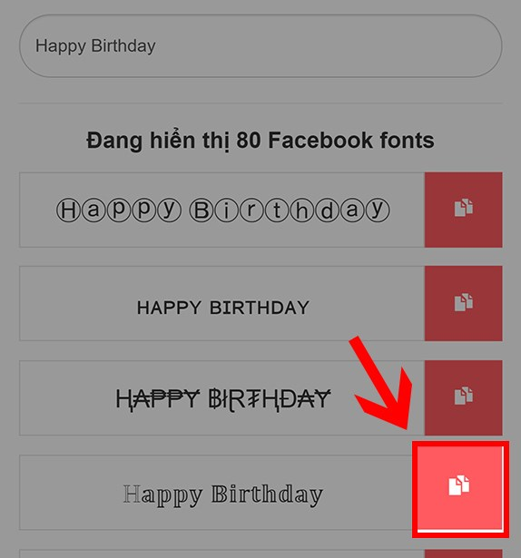  Cách thay đổi font text bên trên Facebook vì thế AhaChat bước 3
