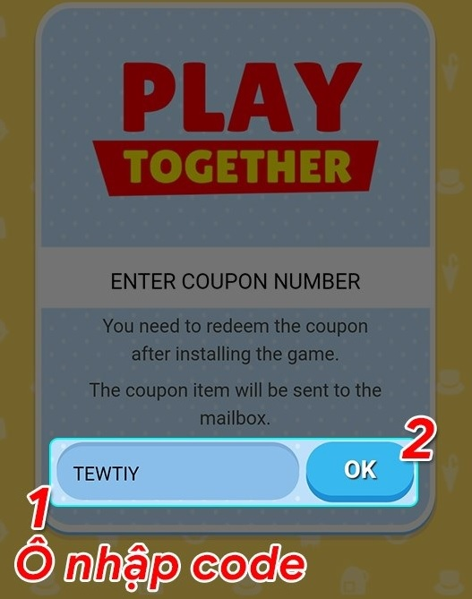 Cách lấy và nhập code play together cho tới iOS