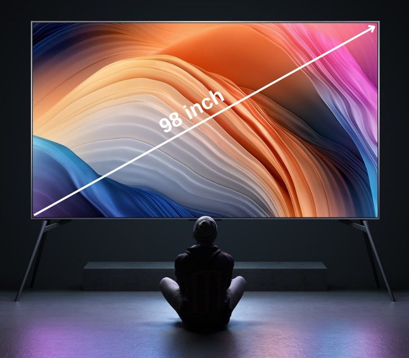 98 inch là độ dài đường chéo của tivi