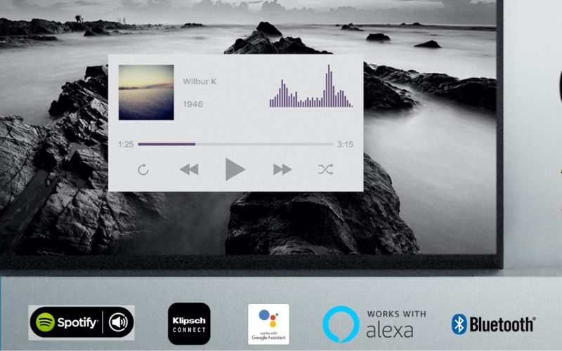 Loa thanh Soundbar Klipsch Cinema 800 hỗ trợ Spotify Connect