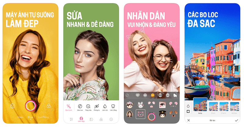 App chỉnh hình online trên điện thoại BeautyPlus 