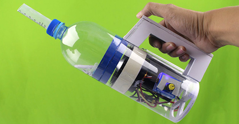 Cách chế tạo máy hút bụi từ chai nhựa