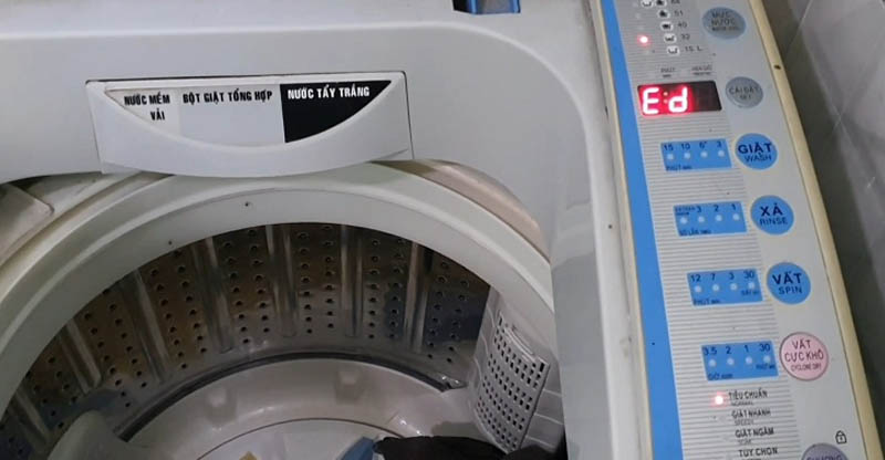 Hướng dẫn cách xử lý lỗi máy ED máy giặt Aqua