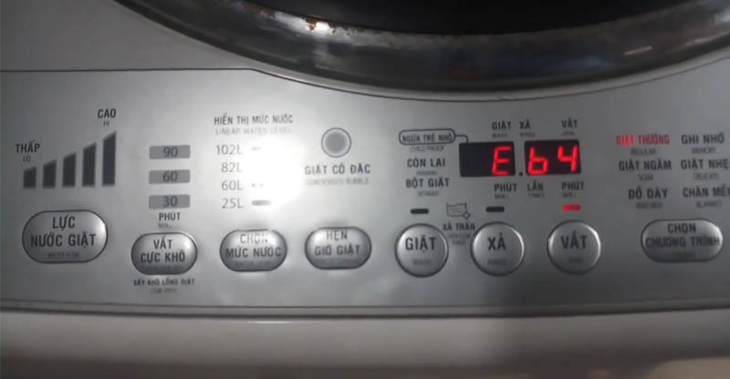 Máy giặt Toshiba báo lỗi Eb4