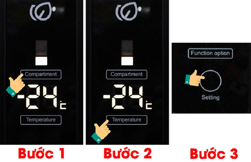 Cách chỉnh nhiệt độ ngăn đông của tủ lạnh Aqua