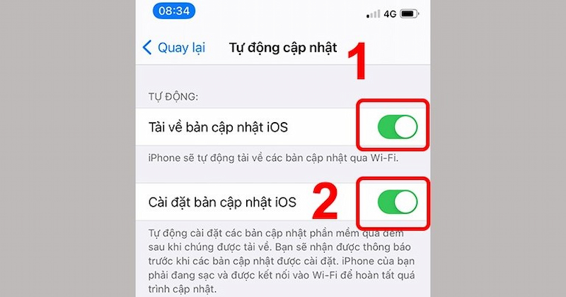 Cập nhật hệ điều hành IOS tương thích để sửa lỗi nút Home ảo trên iPhone