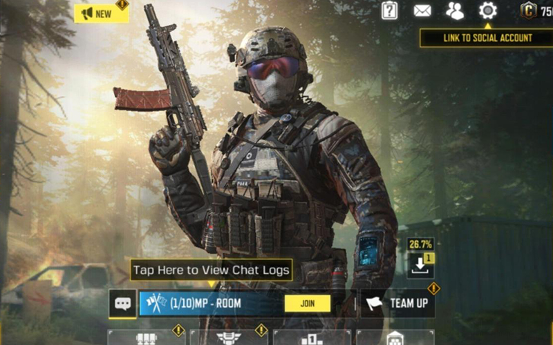Chơi game Call Of Duty Mobile