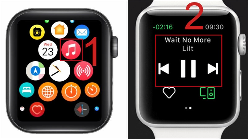 Chọn phát nhạc trên Apple Watch không cần iPhone