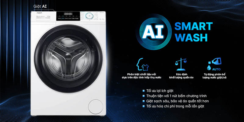 Công nghệ AI cân bằng khi giặt