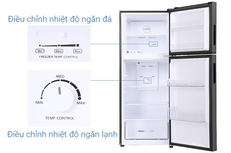 Điều chỉnh nhiệt độ tủ lạnh Aqua