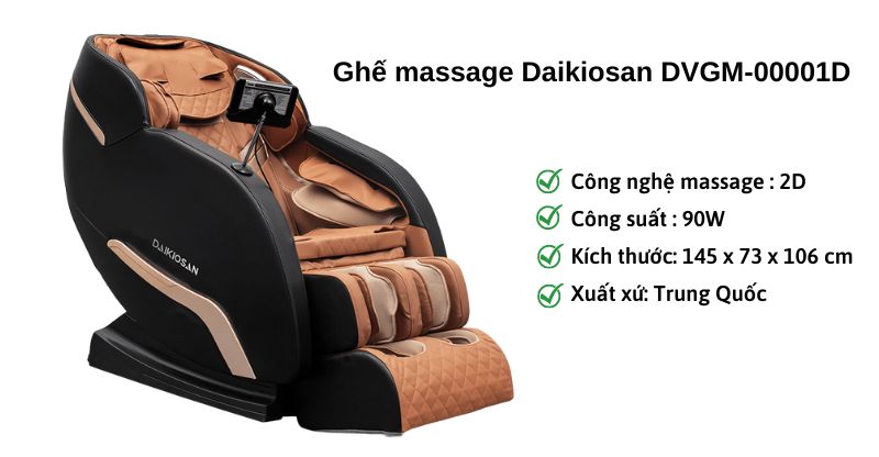 Ghế massage Daikiosan DVGM-00001D
