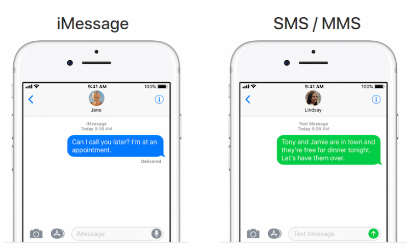  iMessage trên iPhone và tin nhắn SMS thông thường 