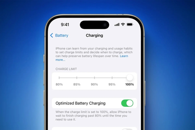 Bật tính năng sạc pin tối ưu hóa trên iphone