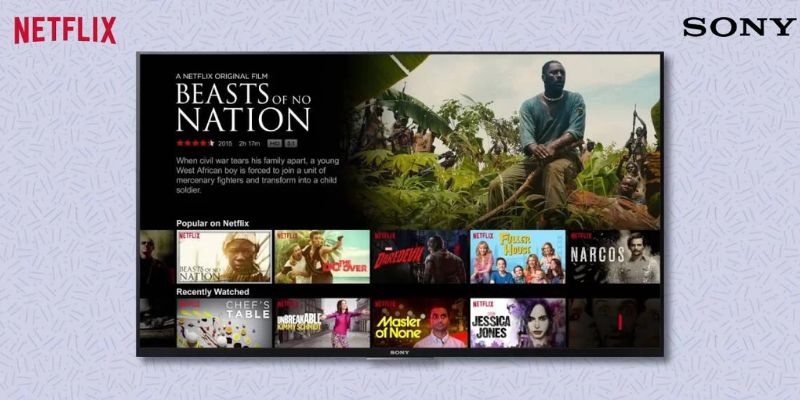 Kết nối Netflix với tivi Sony