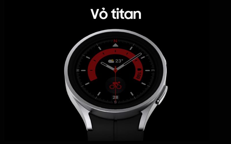 Khung viền Galaxy Watch5 Pro làm từ Titan