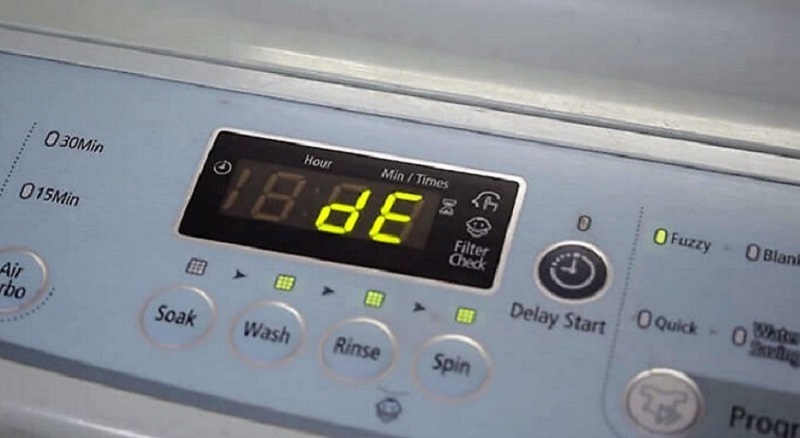 Lỗi DE máy giặt LG