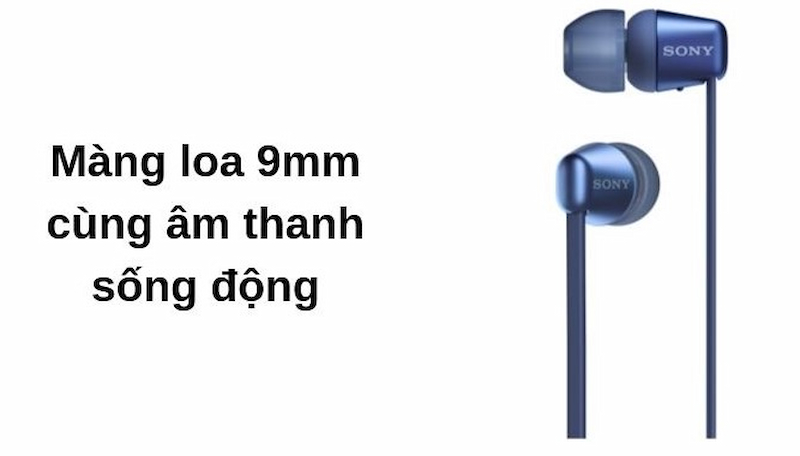 Màng loa mở 9mm cho âm thanh sống động 