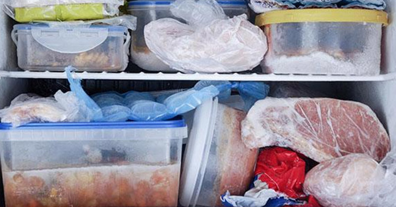 Ngăn đá tủ lạnh thường chứa thực phẩm tươi sống, dễ phát sinh vi khuẩn