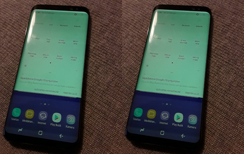 Nguyên nhân điện thoại Samsung bị xanh màn hình 