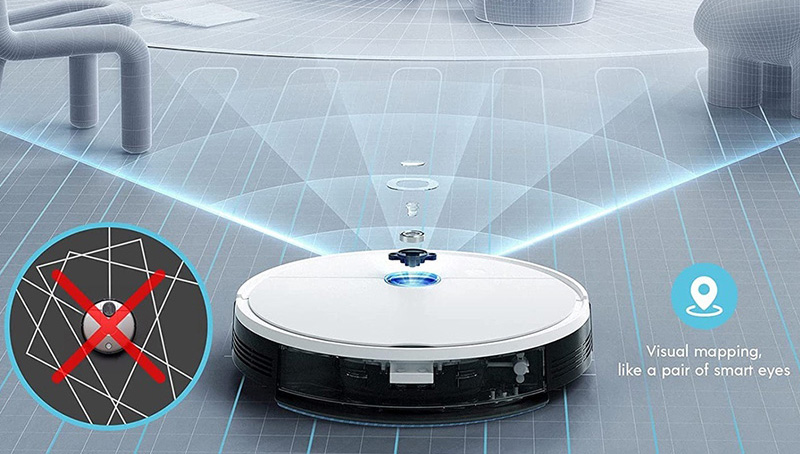 Robot hút bụi Ecovacs Yeedi VAC có công nghệ điều hướng SmartNavi 2.0