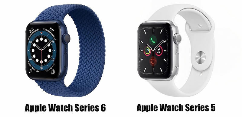 So sánh thiết kế giữa Apple Watch Series 5 và Series 6